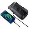USAMS Jumpstarter Power Bank 8000mAh su LED žibintuvėliu, juoda ZB287