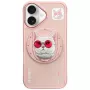 Nimmy Glasses Cool Cat MagSafe Dėklas, skirtas iPhone 16, Rožinis