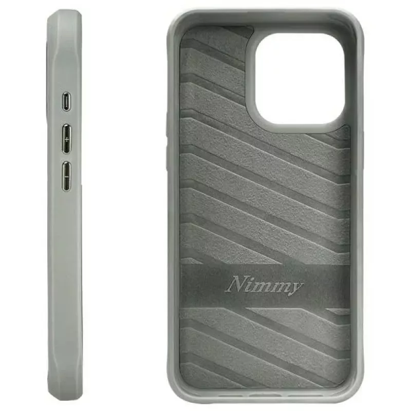 Nimmy Back Cover for Apple iPhone 15 Pro 6.1 inch Gray Glasses Cool Cat