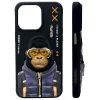 Nimmy Cool&Cute 2.0 Monkey Case, skirta Apple iPhone 15 Pro 6.1 inch juoda