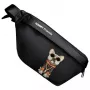 Nimmy Crossbody Bag Cool Dog with Glasses Black