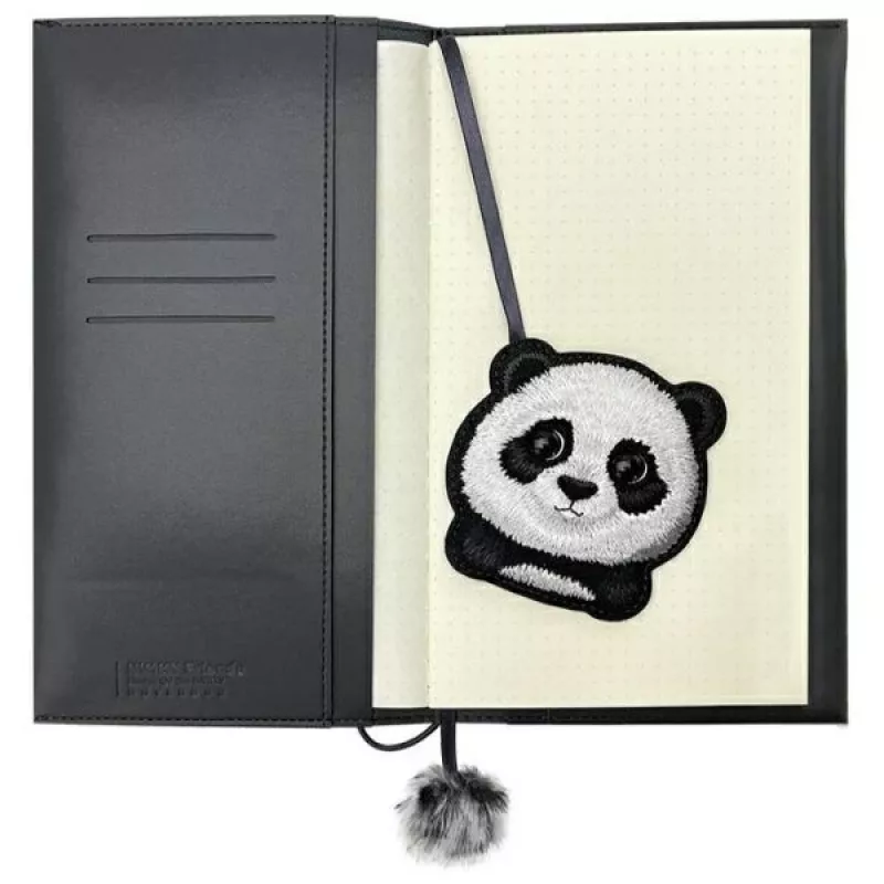 Nimmy 2-in-1 Notebook & Pen Set Black Big Eyed Pet 2.0 Panda
