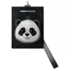 Nimmy 3-in-1 rinkinys: Telefono dėklas + Piniginė + Sekiklio dėklas, Juodas, Big Eyed Pet 2.0 Panda
