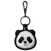 Nimmy 3-in-1 rinkinys: Telefono dėklas + Piniginė + Sekiklio dėklas, Juodas, Big Eyed Pet 2.0 Panda