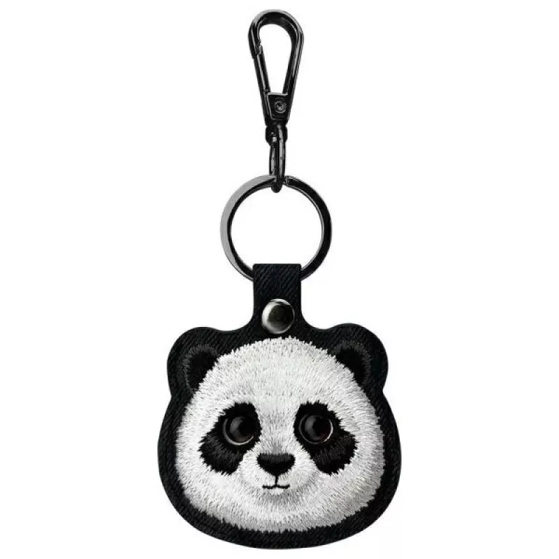 Nimmy 3-in-1 rinkinys: Telefono dėklas + Piniginė + Sekiklio dėklas, Juodas, Big Eyed Pet 2.0 Panda