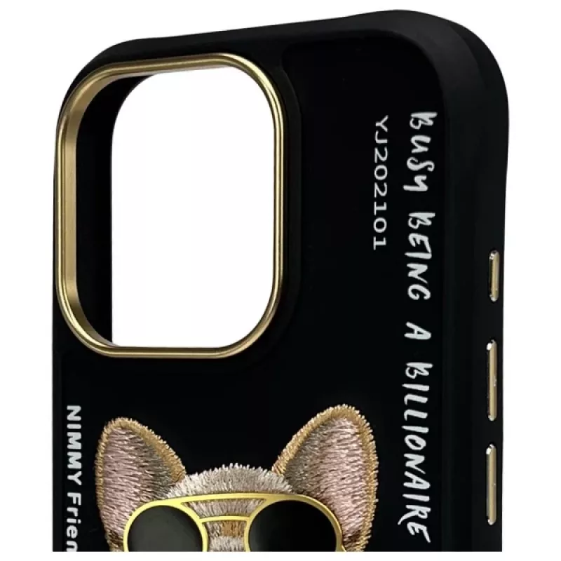 Nimmy Dėklas, skirtas iPhone 16 Pro Max 6.9 inch Juodas Glasses Cool Dog