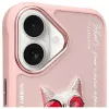 Nimmy Dėklas Apple iPhone 16 6.1 inch Pink Glasses Cool Cat
