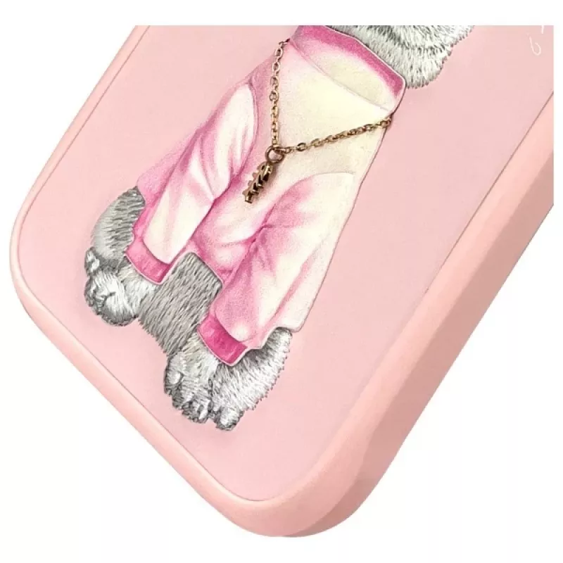 Nimmy Glasses Cool Cat Back Cover Case, skirta Apple iPhone 16 Pro Max 6,9 inch (rožinė)