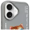Nimmy Dėklas, skirtas iPhone 16 6.1 inch pilkas „Glasses Cool Cat“