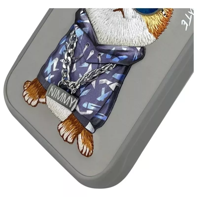 Nimmy Protective Case, skirta Apple iPhone 16 Pro 6.3 inch, pilka, Glasses Cool Cat