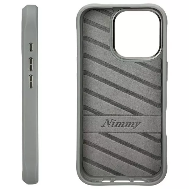 Nimmy Protective Case for Apple iPhone 16 Pro Max 6.9 inch Gray Glasses Cool Cat Graphic