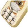 Nimmy Cool&Cute 2.0 Cat Case, skirta Apple iPhone 16 Pro 6.3 inch Khaki