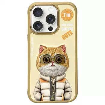 Nimmy Protective Case for Apple iPhone 16 Pro Max 6.9 inch Khaki Cool&Cute 2.0 Cat