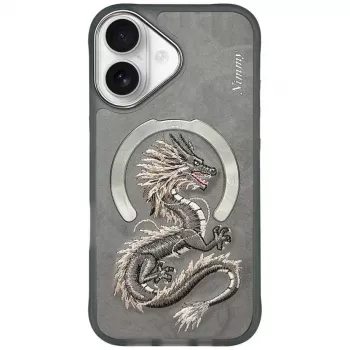 Nimmy Dragon MagSafe Case for iPhone 16 - Pilka