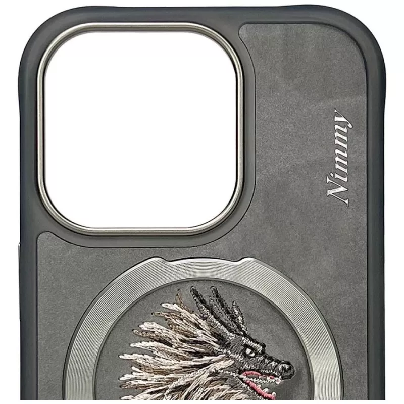 Nimmy Dragon MagSafe Case for iPhone 16 Pro Max Grey