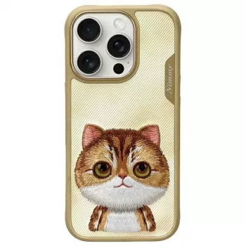 Nimmy BigEyed Pet 2.0 Cat Case, apsauginis dėklas, Apple iPhone 16 Pro 6,3 inch, chaki