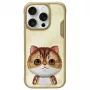 Nimmy Big Eyed Pet 2.0 Cat Case, skirta Apple iPhone 16 Pro Max 6,9 inch - Khaki