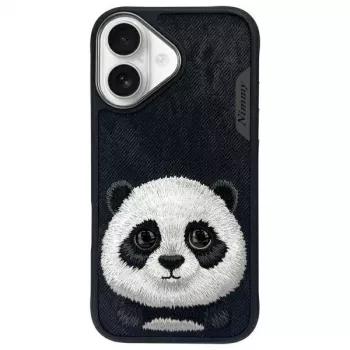 Nimmy Big Eyed Pet 2.0 Panda Case, Apple iPhone 16 6.1, juoda