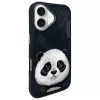 Nimmy Big Eyed Pet 2.0 Panda Case, Apple iPhone 16 6.1, juoda