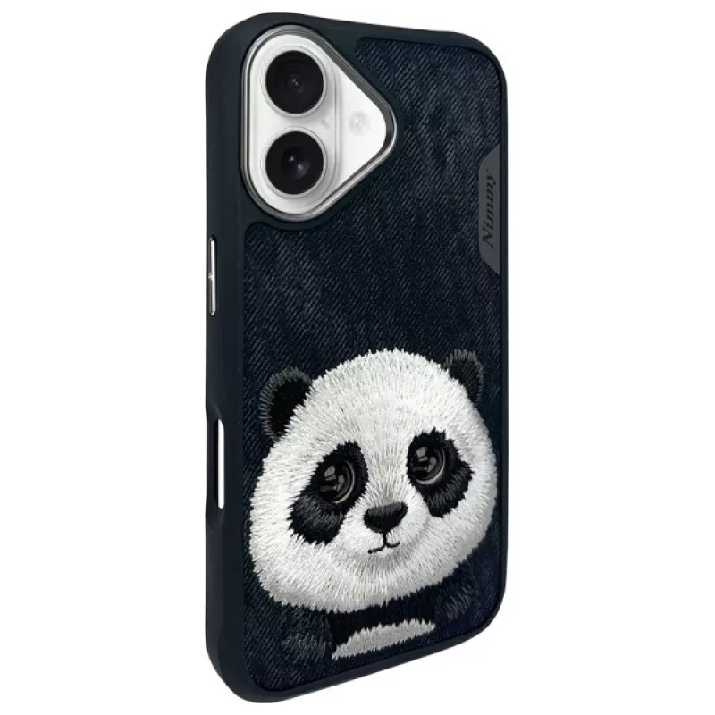 Nimmy Big Eyed Pet 2.0 Panda Case, Apple iPhone 16 6.1, juoda