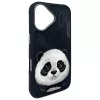 Nimmy Big Eyed Pet 2.0 Panda Case, Apple iPhone 16 6.1, juoda