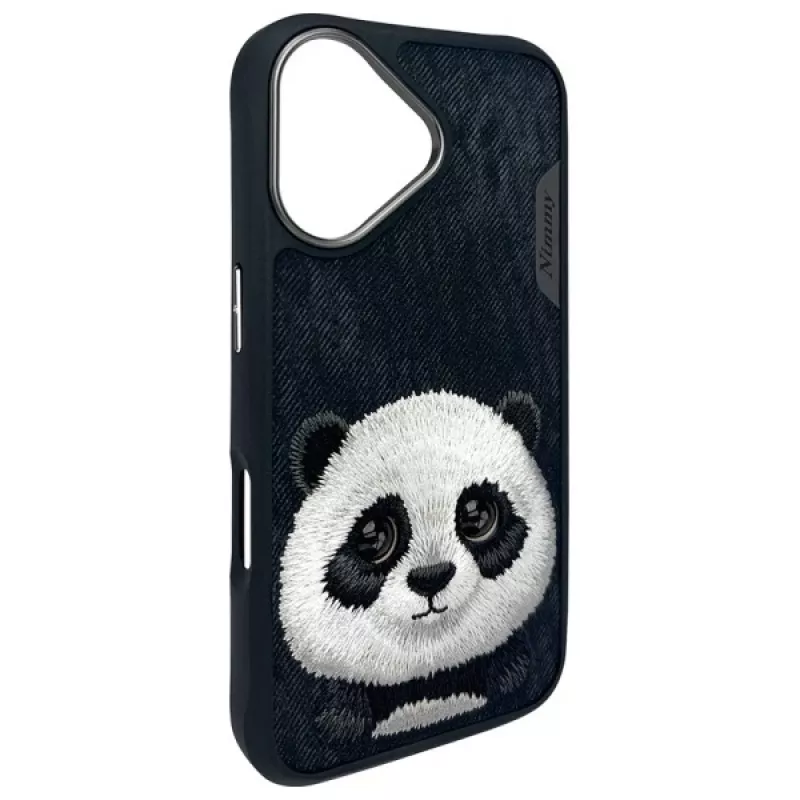 Nimmy Big Eyed Pet 2.0 Panda Case, Apple iPhone 16 6.1, juoda