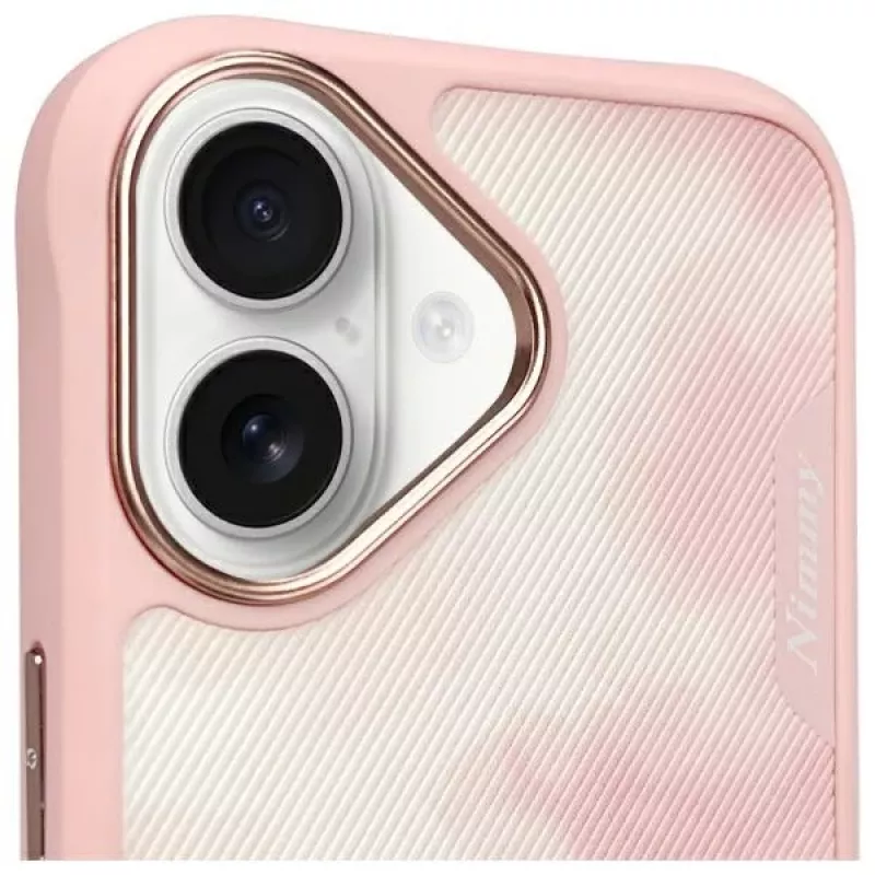Nimmy Big Eyed Pet 2.0 Cat Back Cover Case for Apple iPhone 16 6.1 inch - Rožinė