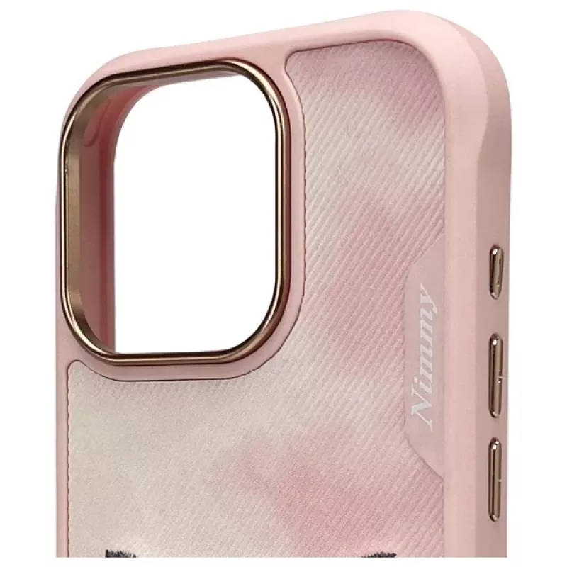Nimmy Big Eyed Pet 2.0 Cat Case, skirta Apple iPhone 16 Pro (6,3 inch), rožinė