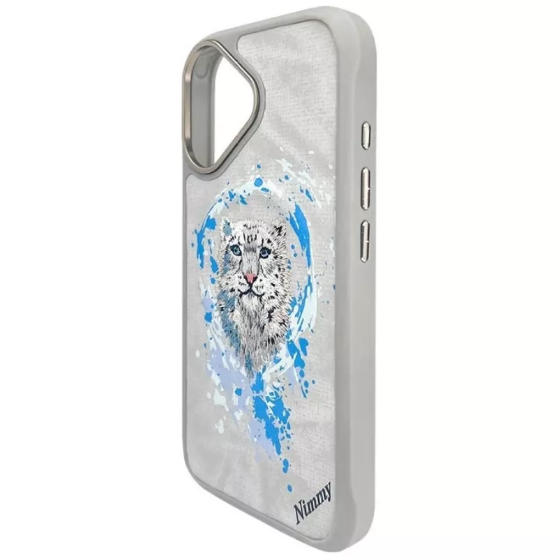 Nimmy Pantera MagSafe dėklas, skirtas Apple iPhone 16 – šviesiai pilka