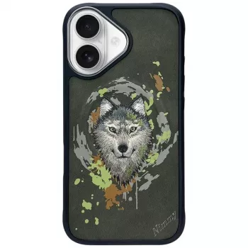Nimmy Wilk MagSafe Case for iPhone 16 tamsiai pilka