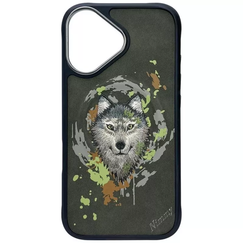 Nimmy Wilk MagSafe Case for iPhone 16 tamsiai pilka