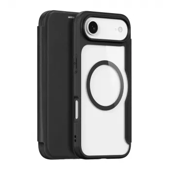 DUXDUCIS Skin X Pro Wallet Case for iPhone 17 Air su MagSafe – juoda