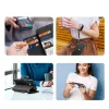 DUXDUCIS Lawa Leather Wallet Case for Samsung Galaxy S25+ su nuimama magnetine pinigine - Juoda