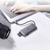 CHOETECH 9-in-1 USB-C Multifunction Hub - 3x USB 3.2 Gen 1, SD/TF Card Reader, HDMI 4K 30Hz, VGA Full HD 60Hz, USB-C PD, RJ45 Gigabit Ethernet, Gray (HUB-M15)