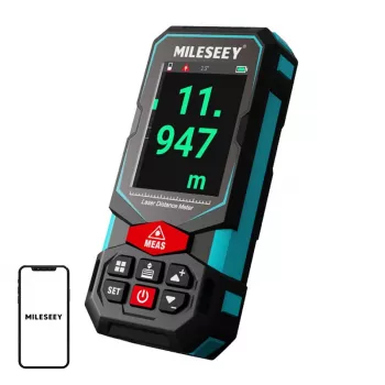 Mileseey S7 Lazerinis nuotolio matuoklis su 100 m ekranu