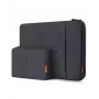 Inateck Laptop Sleeve 13 Inch su Aksesuarų Kišeniu, Veltinis, Juodai-Pilkas, LB01006/S1