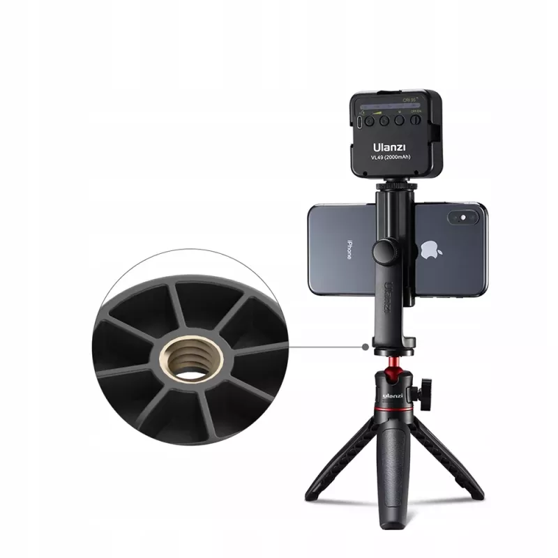 Ulanzi ST-17 360° Rotating Phone Tripod Mount - Black