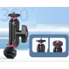 Ulanzi R098 Magic Arm dvigubos galvutės šarnyrinė ranka su 1/4 inch sraigtu ir „Cold Shoe“ laikikliu, juoda