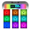 Ulanzi VL49 RGB LED vaizdo šviesa, 2500K-9000K, 6W, 2000mAh