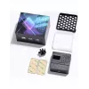 Ulanzi VL49 RGB Pro LED vaizdo šviesa su 60 LED, 2500 mAh, magnetiniu laikikliu ir korio grotelėmis