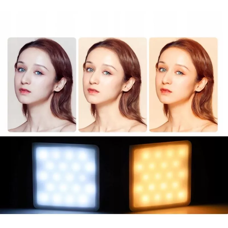 Ulanzi VL49 RGB Pro LED vaizdo šviesa su 60 LED, 2500 mAh, magnetiniu laikikliu ir korio grotelėmis