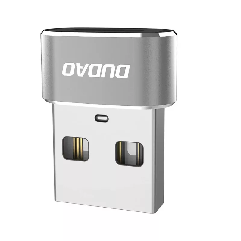 Dudao L16AC USB-A į USB-C adapteris - kosminė pilka