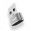 Dudao L16AC USB-A į USB-C adapteris - kosminė pilka