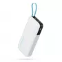 CUKTECH CUKP200NGLLG 55W 20000mAh Power Bank su įmontuotu USB-C laidu - balta