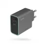 CUKTECH CUKAD653EUGR 65W GaN 3-Port USB-C & USB-A Wall Charger - Grey