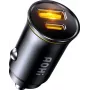 AOHi Superauto PD 65W GaN sieninis įkroviklis 1x USB-C 1x USB-A juodas