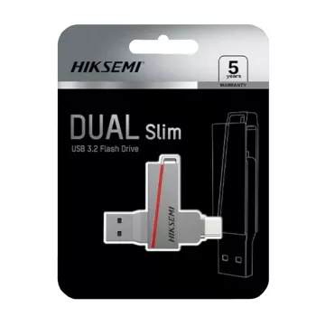 HIKSEMI CLE USB 32 GB E307C Dual USB 3.2 USB Type-C Grey