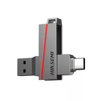 HIKSEMI CLE USB 64 GB E307C U3 Dual USB 3.2 and USB Type-C Grey