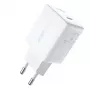 ACEFAST A1 PD20W USB-C sieninis įkroviklis baltas
