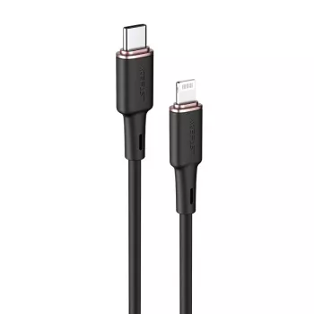 ACEFAST MFI USB-C to Lightning kabelis 1,2 m, 30 W, 3 A, juodas (C2-01)